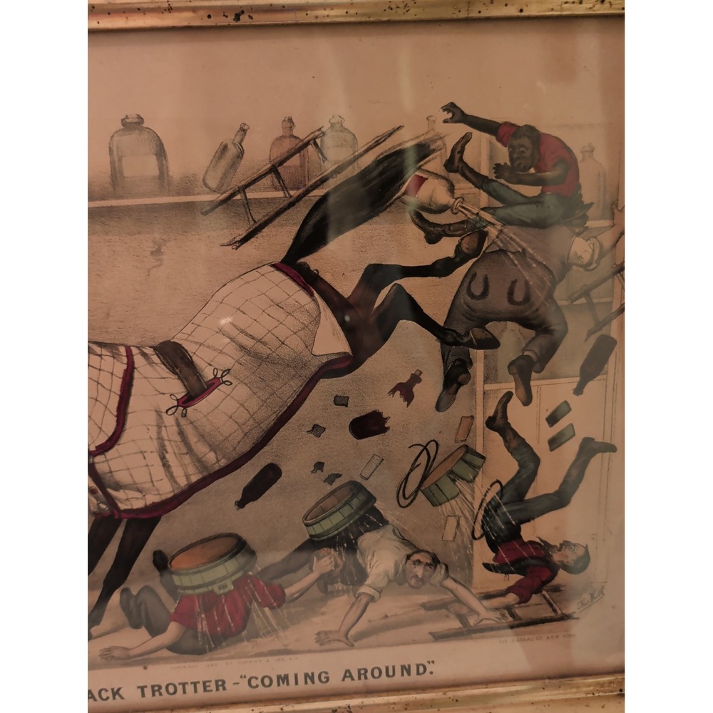 RARE 1880 Currier & Ives "Crack Trotter" Thomas Worth Horse Prints Kennedy - Picture 5 of 10